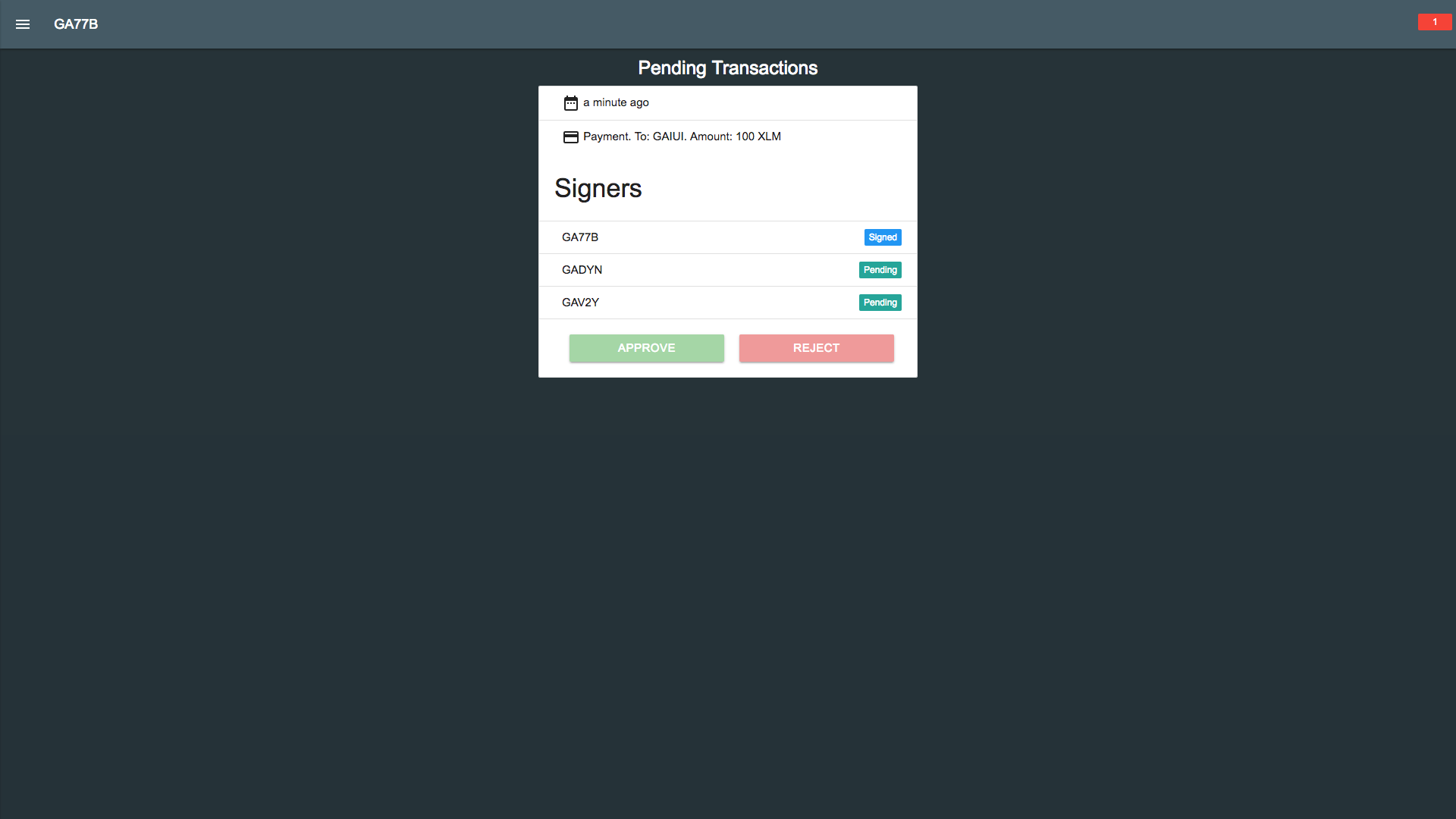 Multisig Transactions